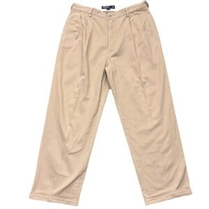 Vtg Polo Ralph Lauren Hammond Pants 34x30 (Fits 32x28) Pleated Preppy Cuffed